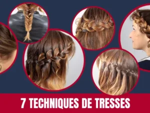 Tresse relief, collée, épi, couronne