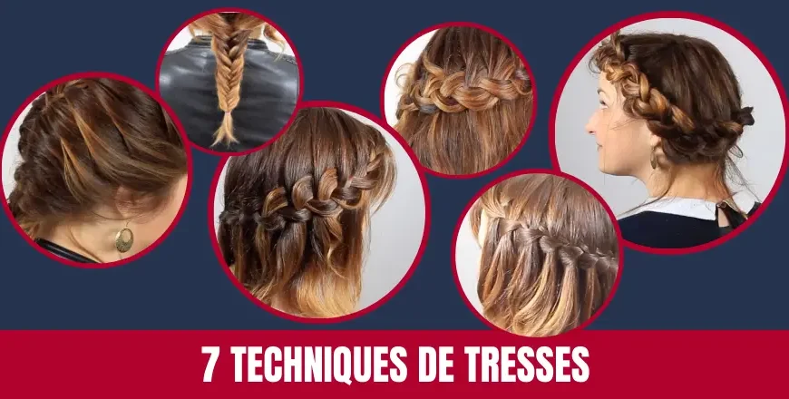 Tresse relief, collée, épi, couronne