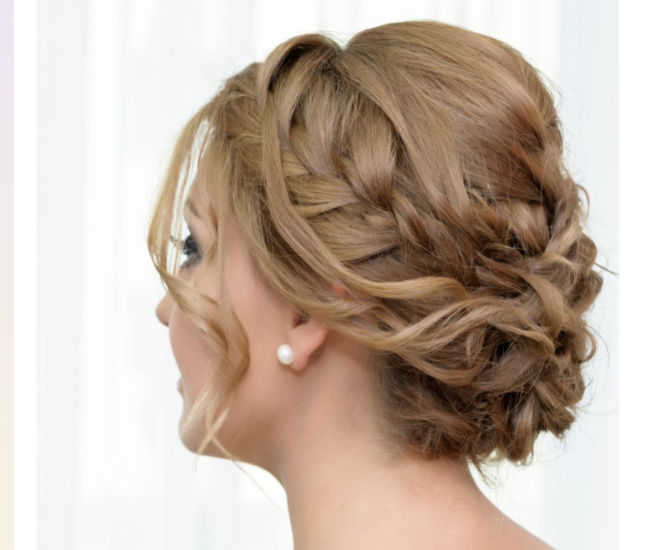 chignons avec tresses