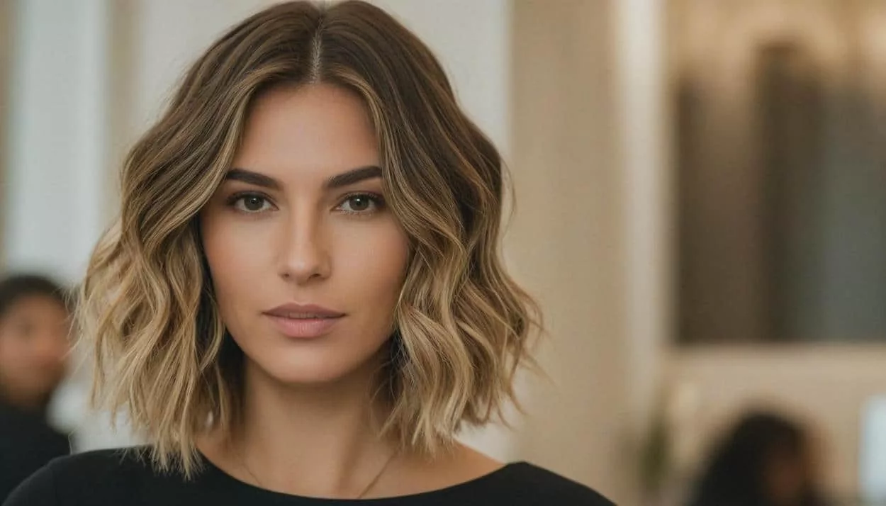 balayage wavy