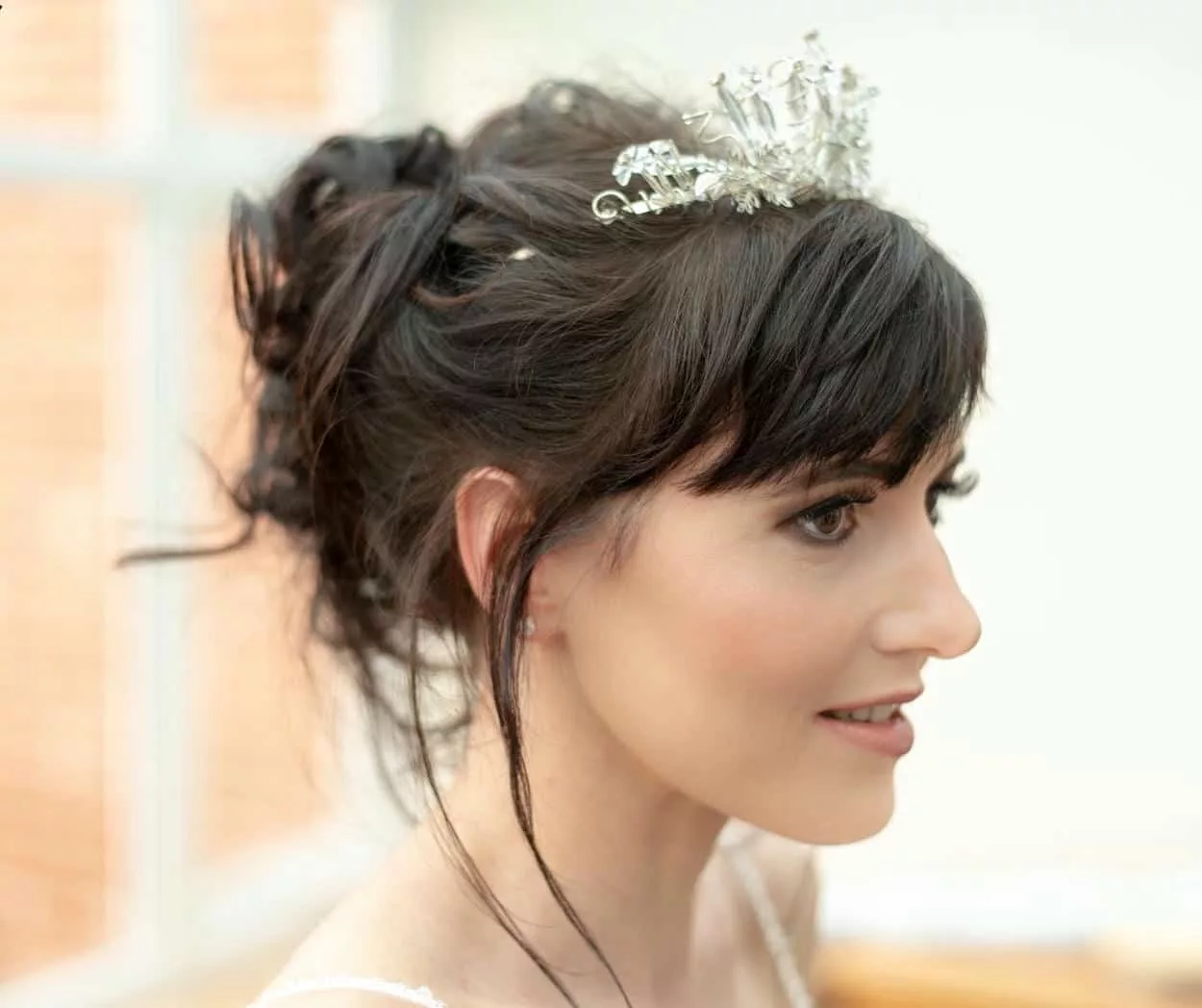 chignon mariage avec diadème