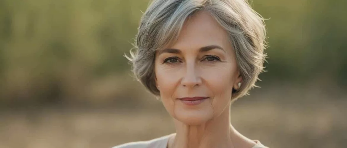 coupe courte dégradée femme 60 ans