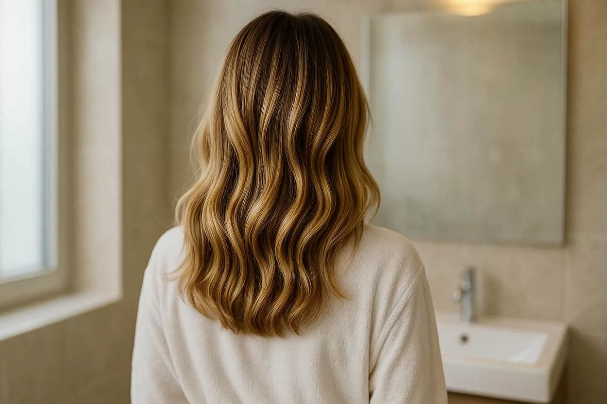 blond californien vue de dos