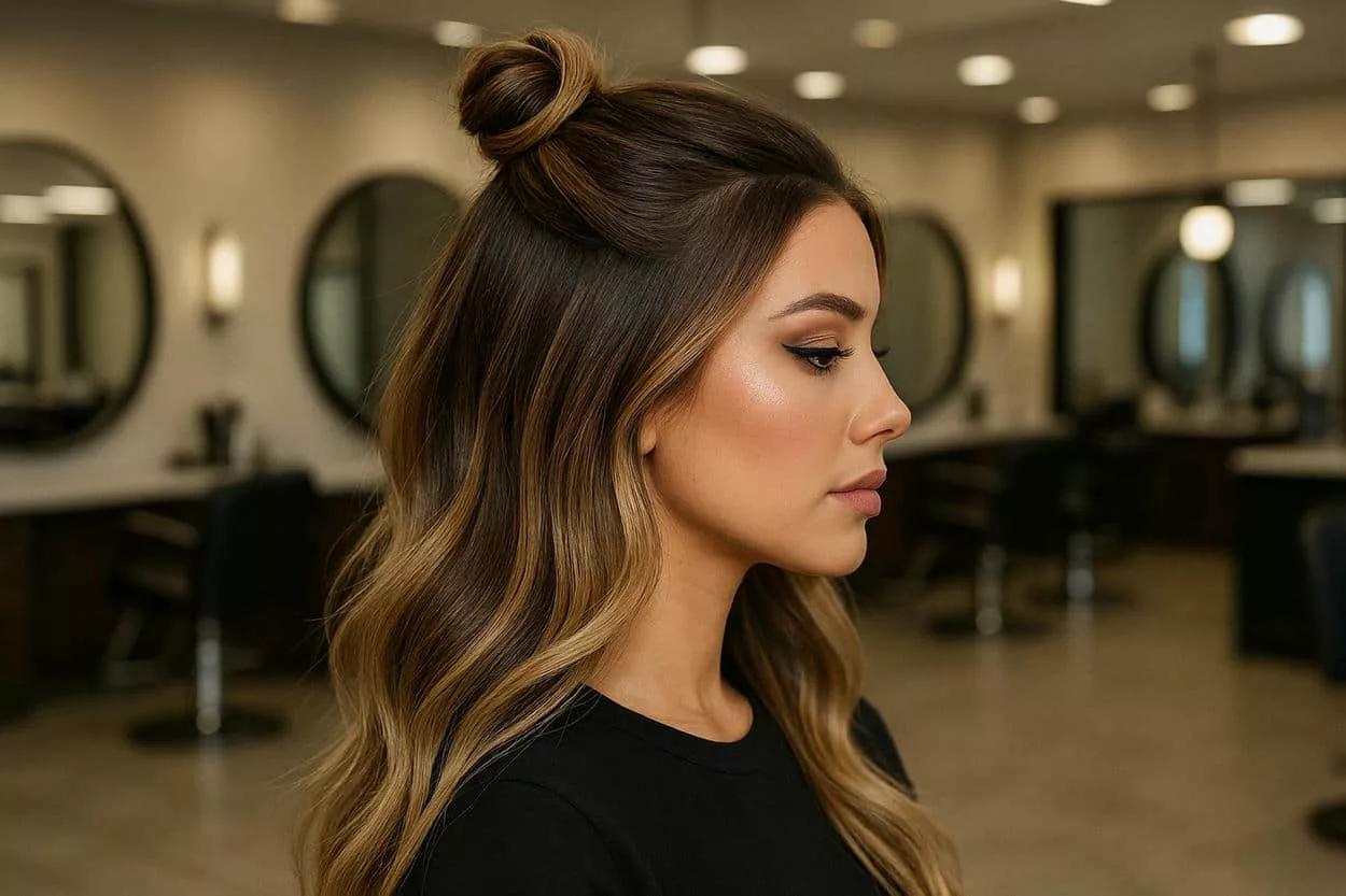 half up salon
