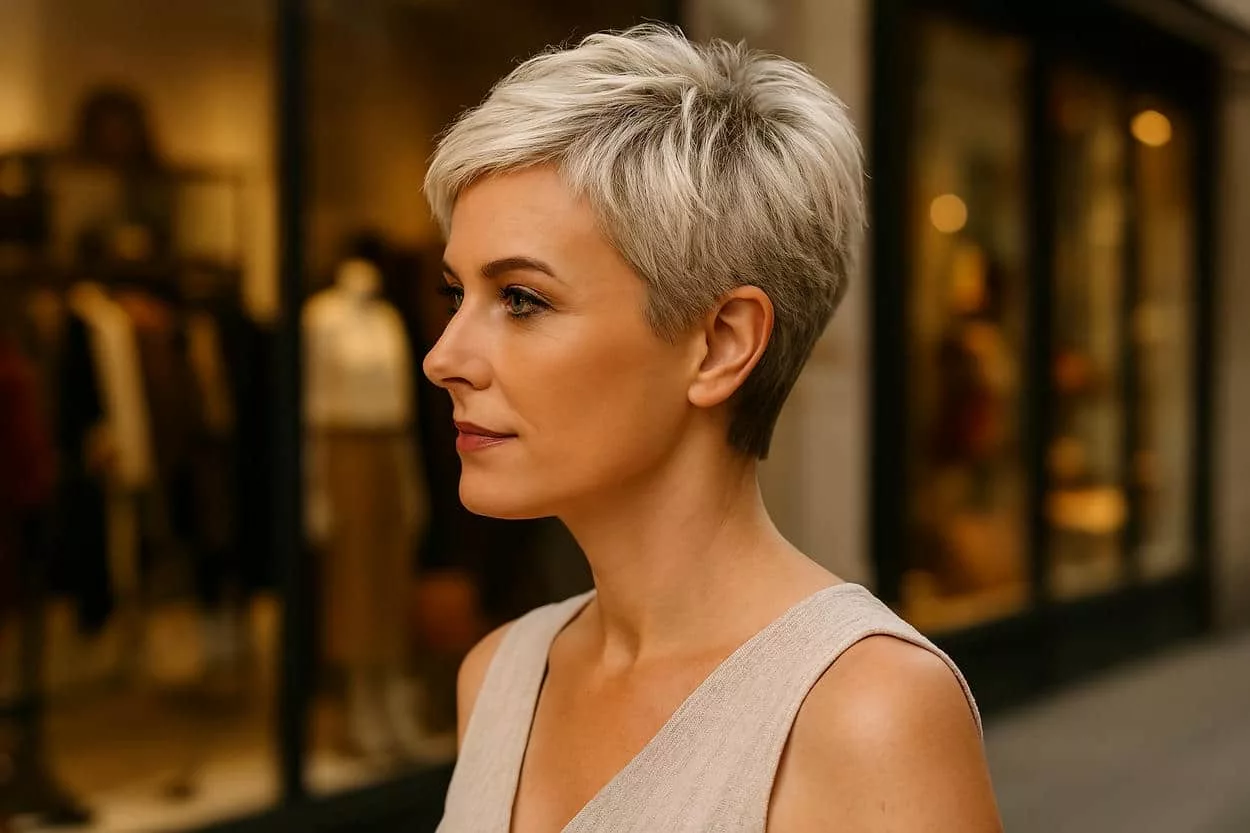 pixie texturé blanc