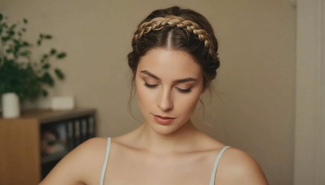 tresse bandeau cheveux attachés tresse bandeau cheveux attachés