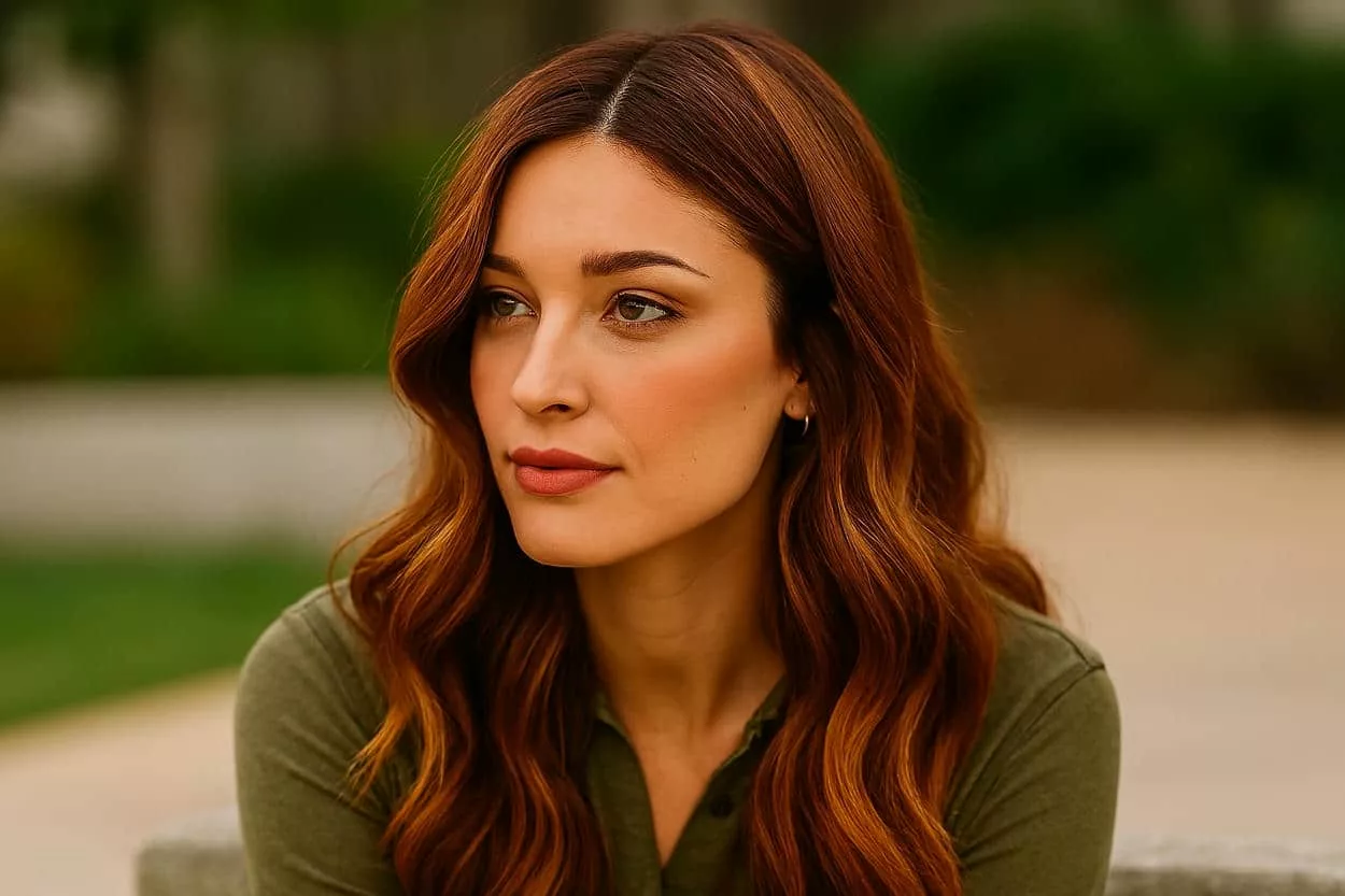 reflets cuivre sunset caramel