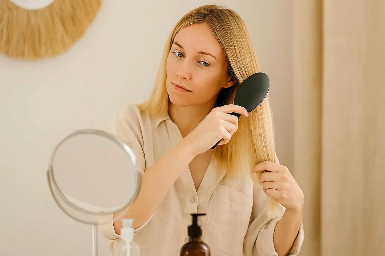 brosse souple -perte de cheveux automne