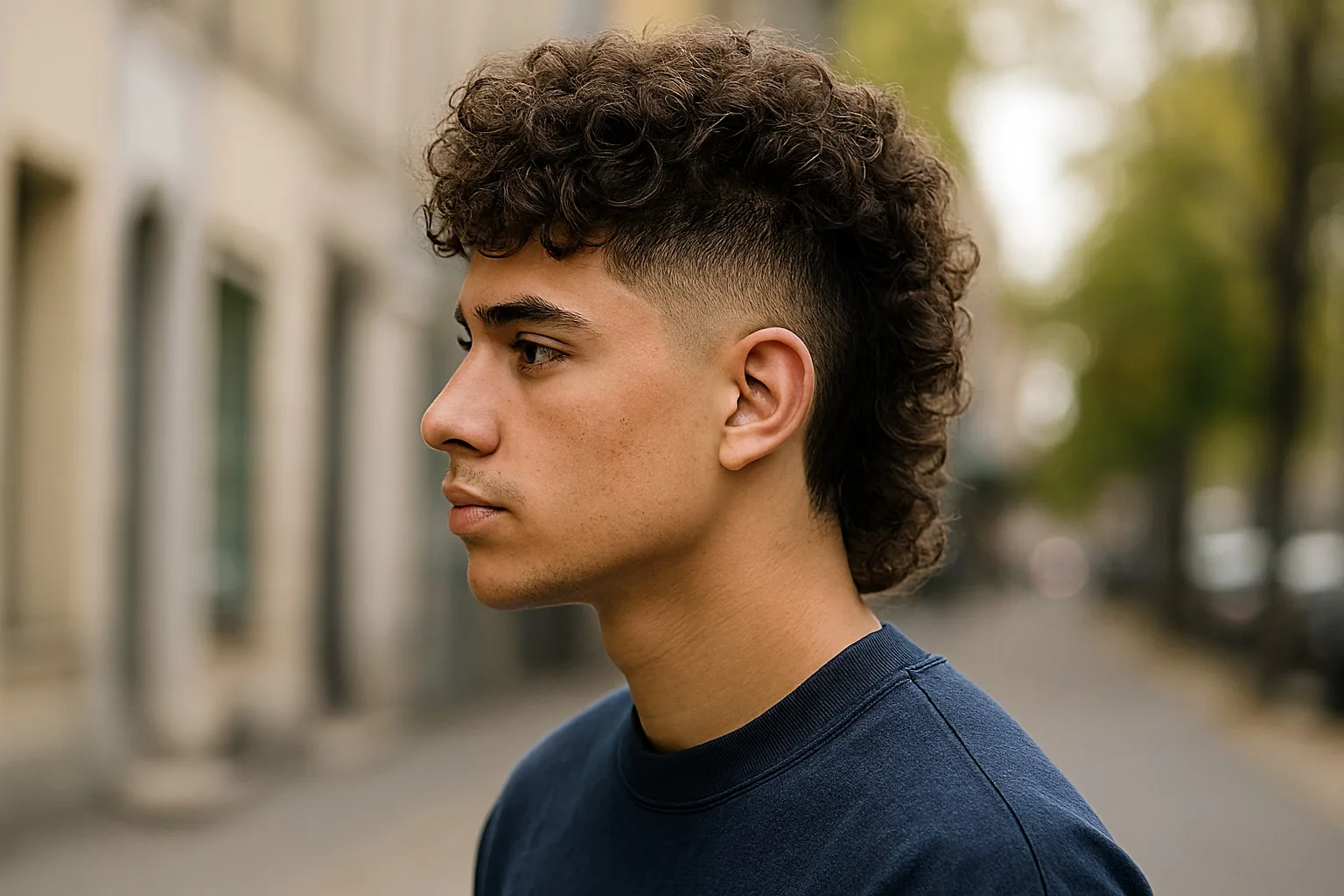 burst fade avec mullet