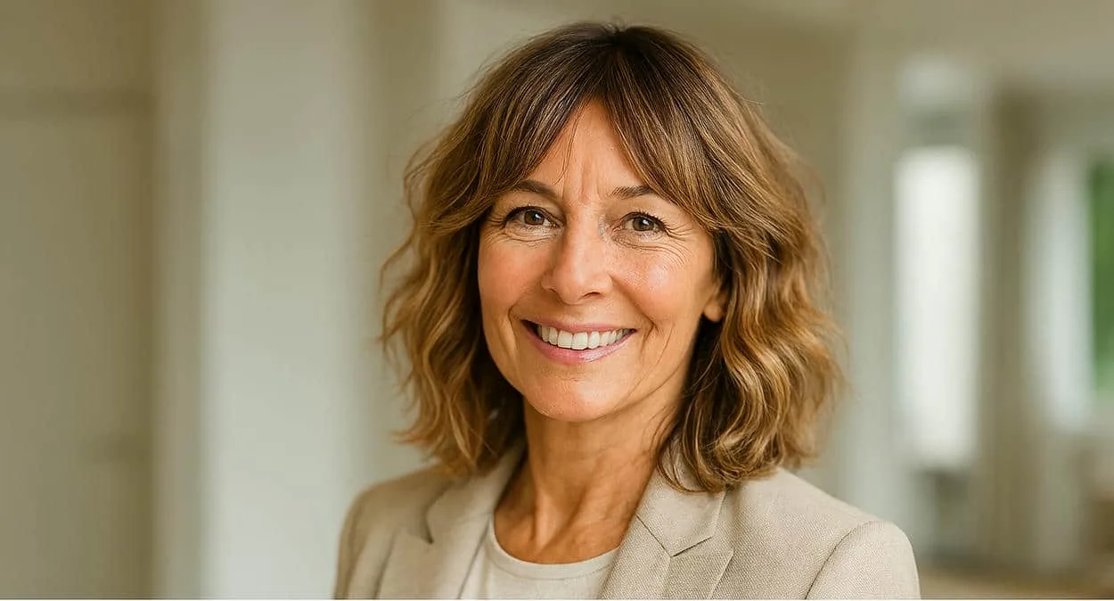 Boho lob femmes 50 ans