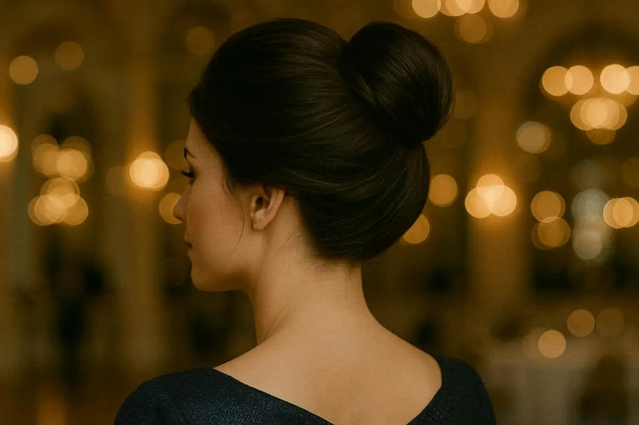chignon haut de fêtes