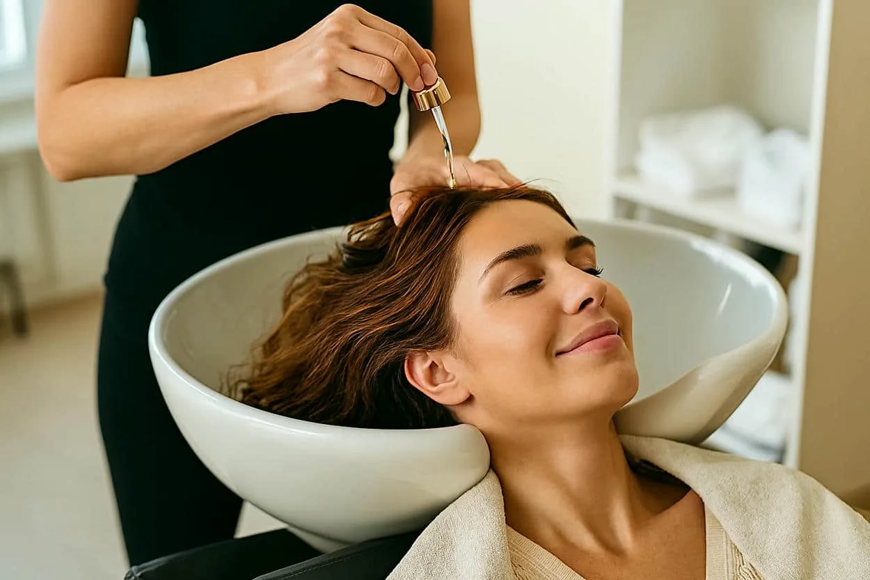massage capillaire acide hyaluronique
