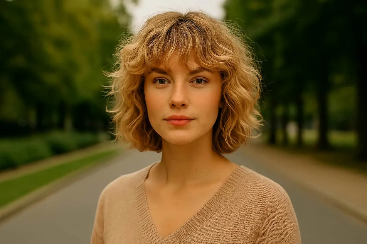 christy cut blonde