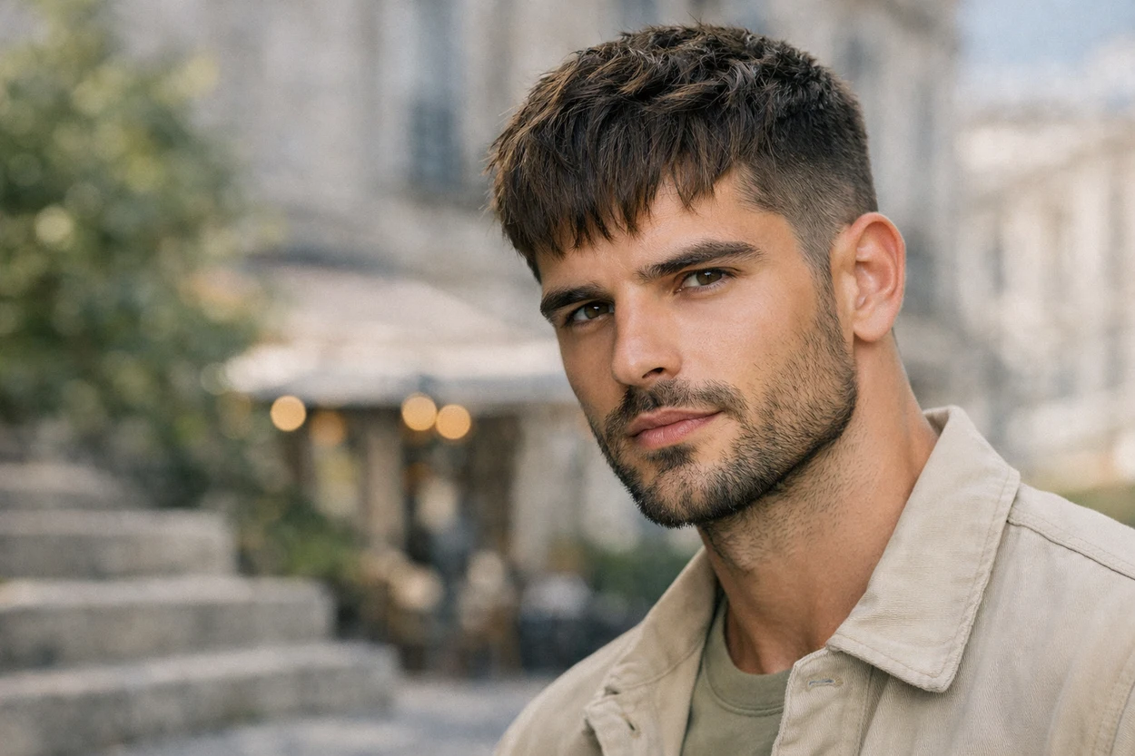 french crop texturé